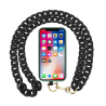 FAIRPLAY Tour de cou Bijoux Maille 120 cm (Noir)