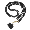 FAIRPLAY Tour de cou Bijoux Maille 120 cm (Noir)