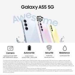 Samsung Galaxy A55 5G Lime (8 Go / 128 Go)