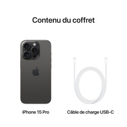 Apple iPhone 15 Pro 128 Go Titane Noir